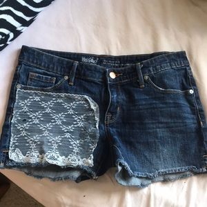 Target jean shorts with lace